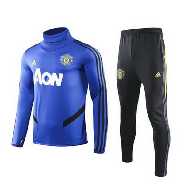 Survetement Manchester United 2019-20 Bleu Noir Jaune